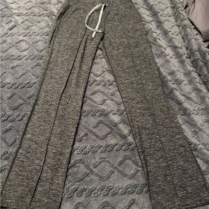 Gray Wide Leg Women's Pants